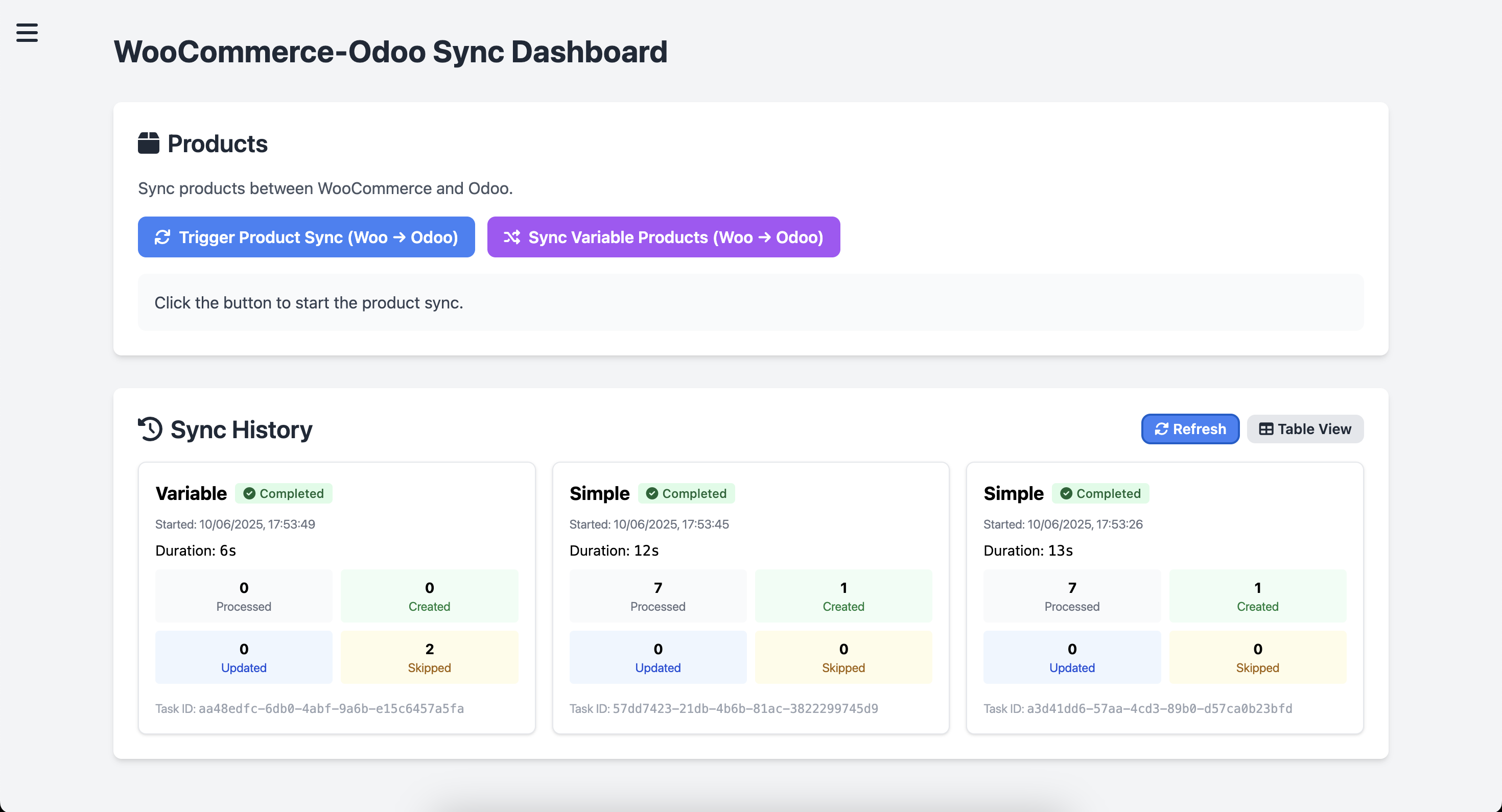 Woodoo Sync SaaS Screenshot